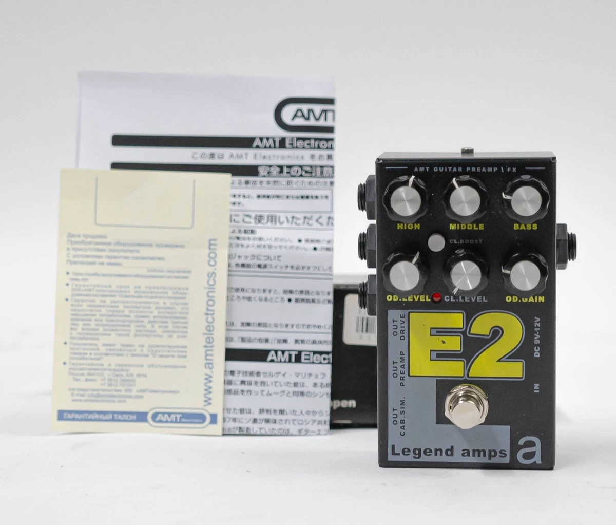 AMT Electronics Legend Amp Series E2 Distortion Effect Pedal with 
