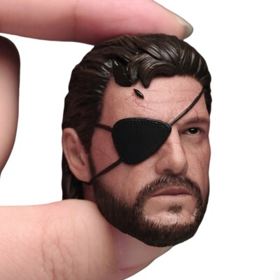 1:6 Male Head Sculpt Carved Snake Men One eye Model For 12''Action Figure Body