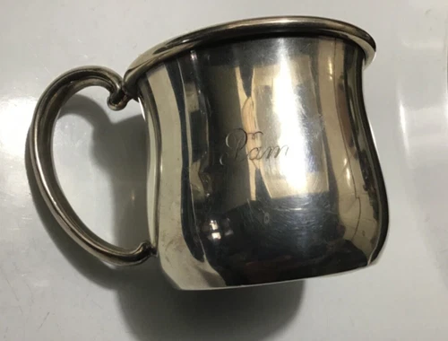 Rare Old Vintage Webster 4481 Sterling Silver My Baby Cup~Pam~Clean Original 925