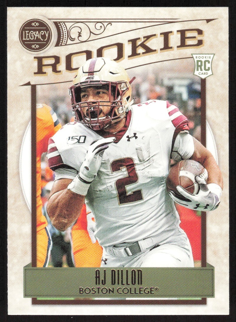 2020 Panini Legacy Football AJ Dillon RC #185 Boston College Eagles