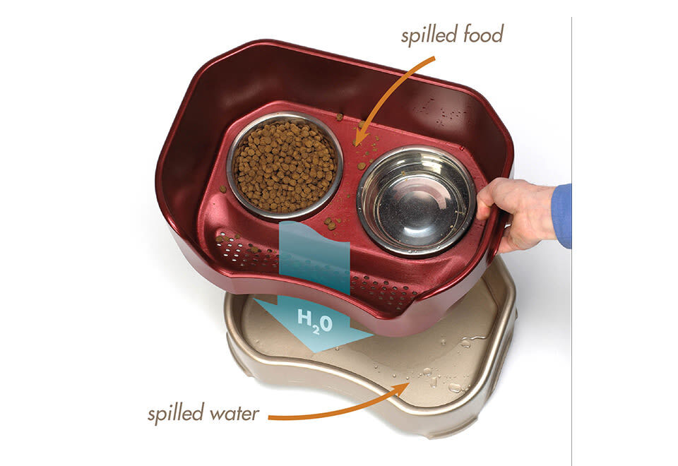 Neater Feeder Deluxe Dog And Cat Mess Proof Pet Bowl MEDIUM