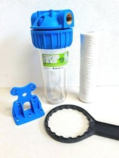 FILTRO ACQUA ATLAS 3/4" SX SENIOR 10"  CON CARTUCCIA CHIAVE E STAFFA