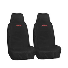 FOR TOYOTA RAV4 PREMIUM FRONT SEAT COVERS ? DURABLE, WATERPROOF & RED EMBROIDERY