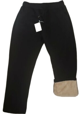 Flygo Mens Winter Warm Sherpa Lined Sweatpants size XL