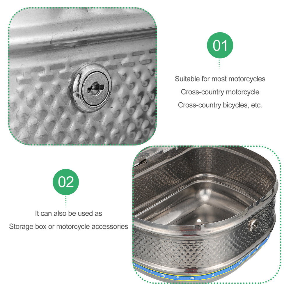 Trunk Motorcycle Rear Case Storage Saddle Box Electric Bike eBay