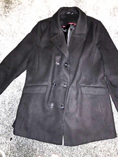 New Ladies  Size 20 Black Coat 50 Chest Approx Knee Length Smart Style
