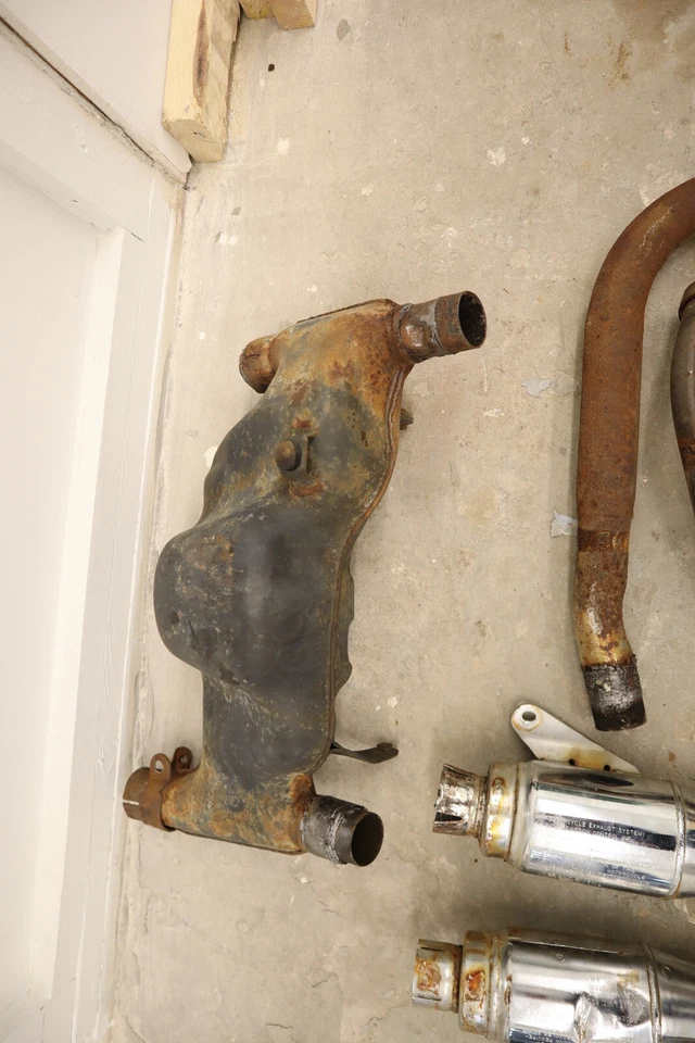 Kawasaki Vulcan 750 Vn750A 1995 fabricante original tubo de escape completo silenciador cabezal Foto 2 de 4