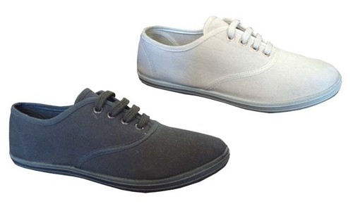 Wholesale Lot 24 pairs NEW Ladies Classic Canvas Lace Up Shoes Casual Sneakers - Picture 4 of 4