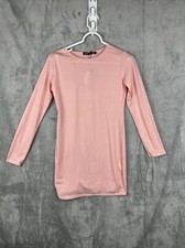 NWT Baby Pink Petite Glitter Bodycon  dress from Boohoo size 8