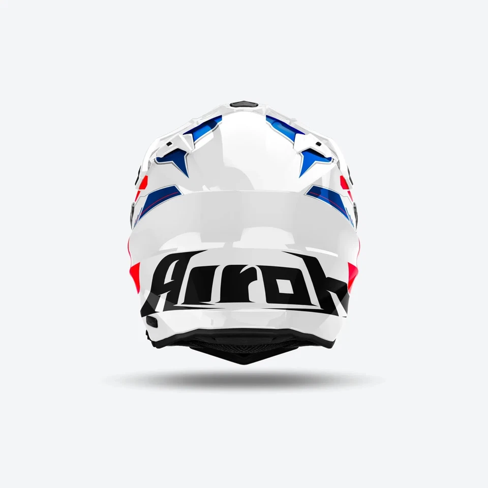 Casque Intégral Airoh Commander 2 Reveal Bleu Rouge Blanc Brillant Taille XXXL - Photo 3/3