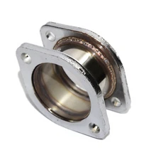 Catback Exhaust Muffler Pipe Extension Flange Steel 3" Adapter 2-Bolt Flange