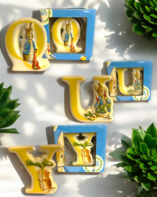 Beatrix Potter Keramik Buchstaben mit Peter Rabbit & Friends. Auslaufmodell