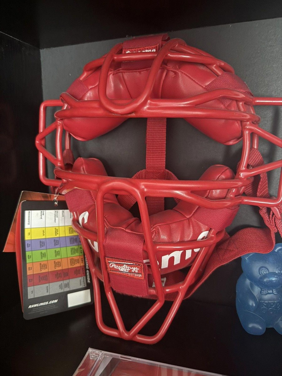 SUPREME RAWLINGS RED CATCHERS MASK BASEBALL | eBay