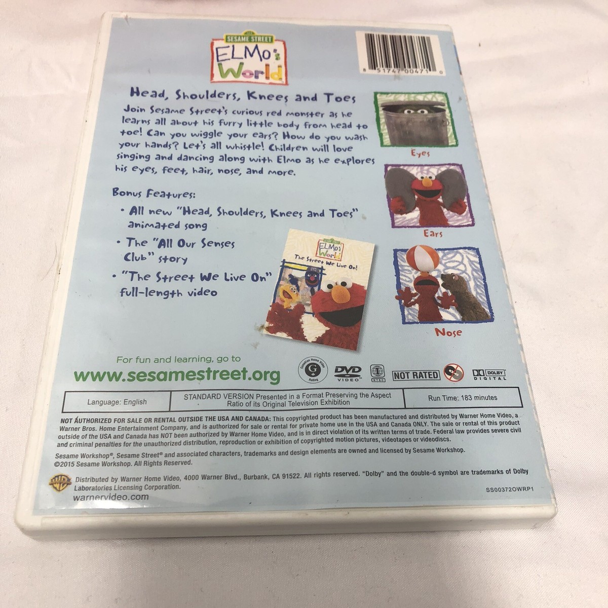 グッズ DVDなど Sesame Street: Elmo's World: Head, Shoulders, Knees And Toes
