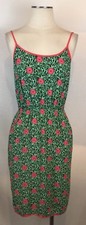 Forever 21 M Green Pink Black Cottage Core Dainty Ditzy Floral Print Dress