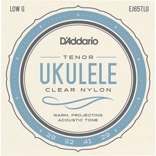 D'Addario EJ65TLGPro-Arte Custom Extruded Tenor Low G Nylon Ukulele Strings