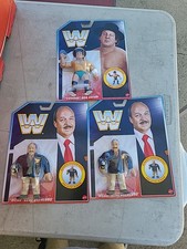 2-Mean Gene Okerlund & Cowboy Bob Orton Mattel WWE Retro Figure Brand New  2022