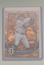 2025 Bowman Chrome Sapphire Edition - Trey Sweeney #25 Gold /50 (RC)