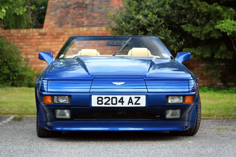 1988 Aston Martin V8 Zagato Volante Manual RHD 9k Miles Blue Full History 1/37