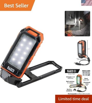 Klein Tools 56403 Rechargeable LED Work Light - Magnetic Mount & Kickstand