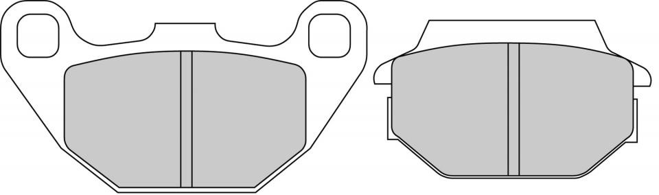 Plaquette de frein Ferodo scooter Kymco 200 Agility trajet urbain quotidien