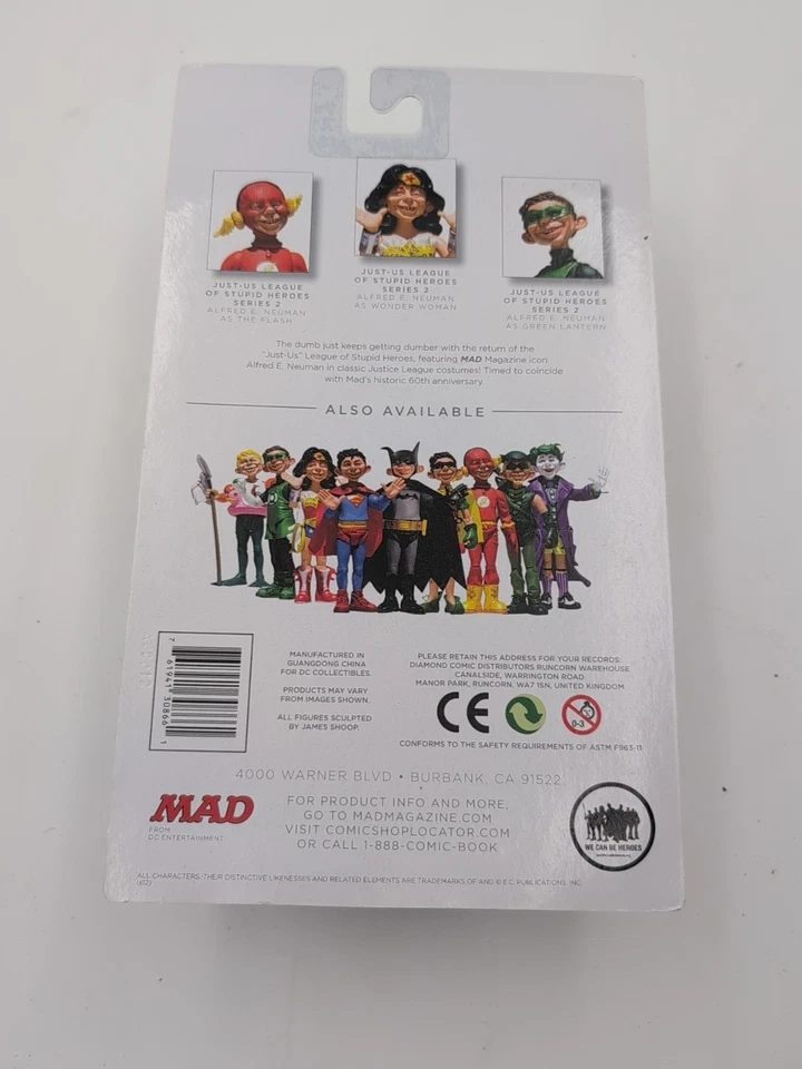 Figura de acción MAD Alfred E. Neuman As The Flash DC Collectibles nueva sellada Foto 3 de 3