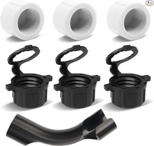3 PCS Racing Fuel Jug Hose Cap with 1 PCS Hose Bender, 3 PCS Fuel Jug Vent Cap 7