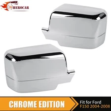 2PCS Chrome Full Mirror Covers For 2004 2005 2006 2007 08 Ford F150 Accessories