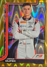 2025 Topps Chrome Formula 1 Joshua Dufek 55 Gold Raywave 
