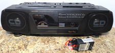 Vintage Realistic AM/FM Stereo Cassette Recorder Boombox With A CD Player Works