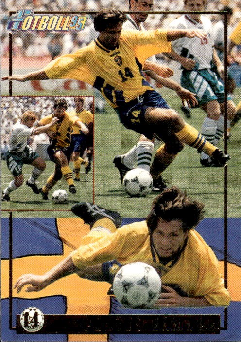 Card Fotboll 95 Panini 1995 # 14 Pontus K�mark Svezia