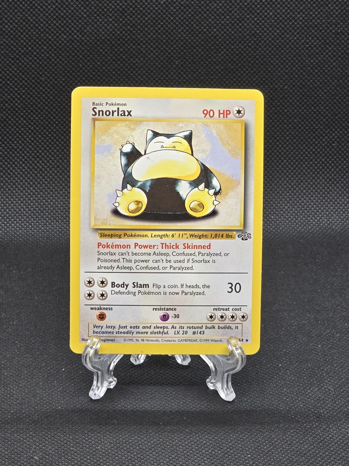 WotC Snorlax 11/64 – Jungle (1999) Rare Regular Unlimited English