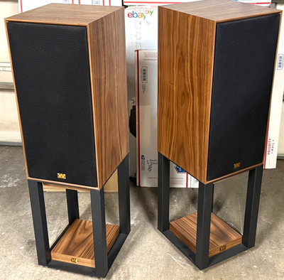 WHARFEDALE  MODEL SUPER LINTON HiFi FLOOR SPEAKERS PAIR W/ STANDS  VERY NICE!