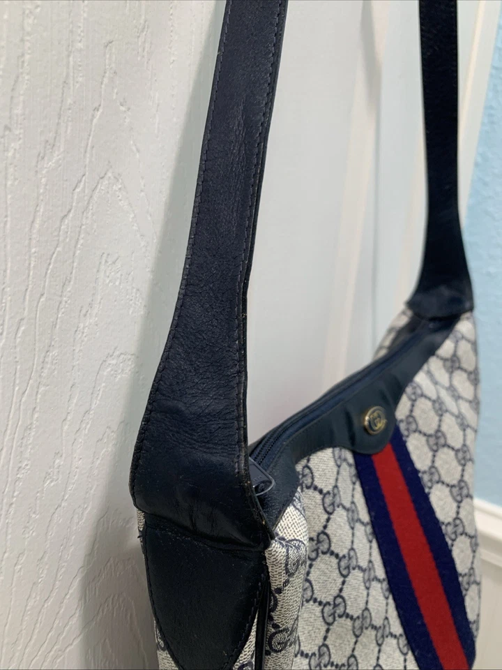 Bolso de hombro Gucci vintage, línea Half Moon Sherry Foto 3 de 4