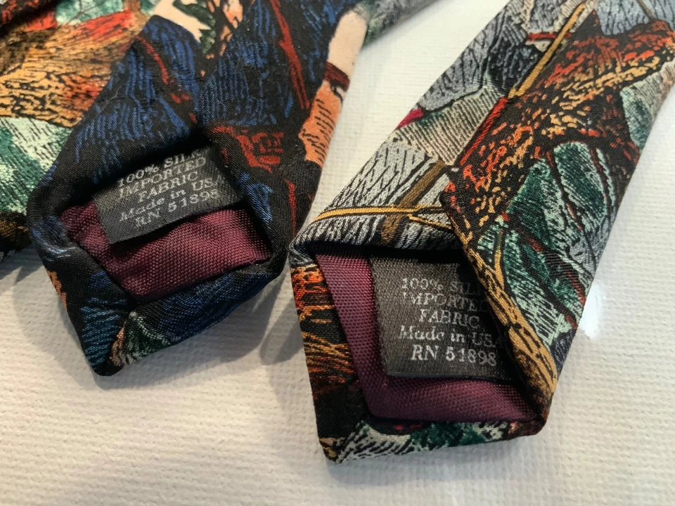 男式 417 Van Heusen & A. Rogers Shiloh Rebel Yell 领带 内战 批量 3 件 — 第 3/4 张图片