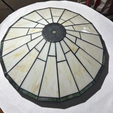 stained glass Mission Style glass Lamp Shade Tiffany Style 16" x 5”