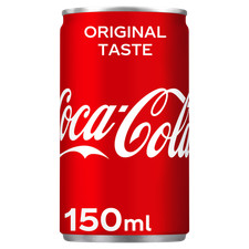 Coca Cola Original Soft Drink 24 x 150ml Mini Cans