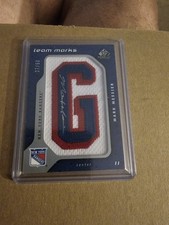 2003-04 UD SP Game Used Team Marks Mark Messier #TM-ME Autograph 27/50 Patch