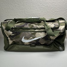 Nike Brasilia Duffle Bag Large Camo 24  Length with Shoulder Strap Gym Travel