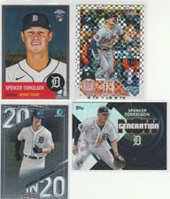 SPENCER TORKELSON (4) 2022 Topps Generation Now/Chrome Platinum Bowman RC Lot