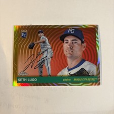 Seth Lugo - 2025 Topps Chrome Platinum -  Gold Vibrations /50 KC Royals
