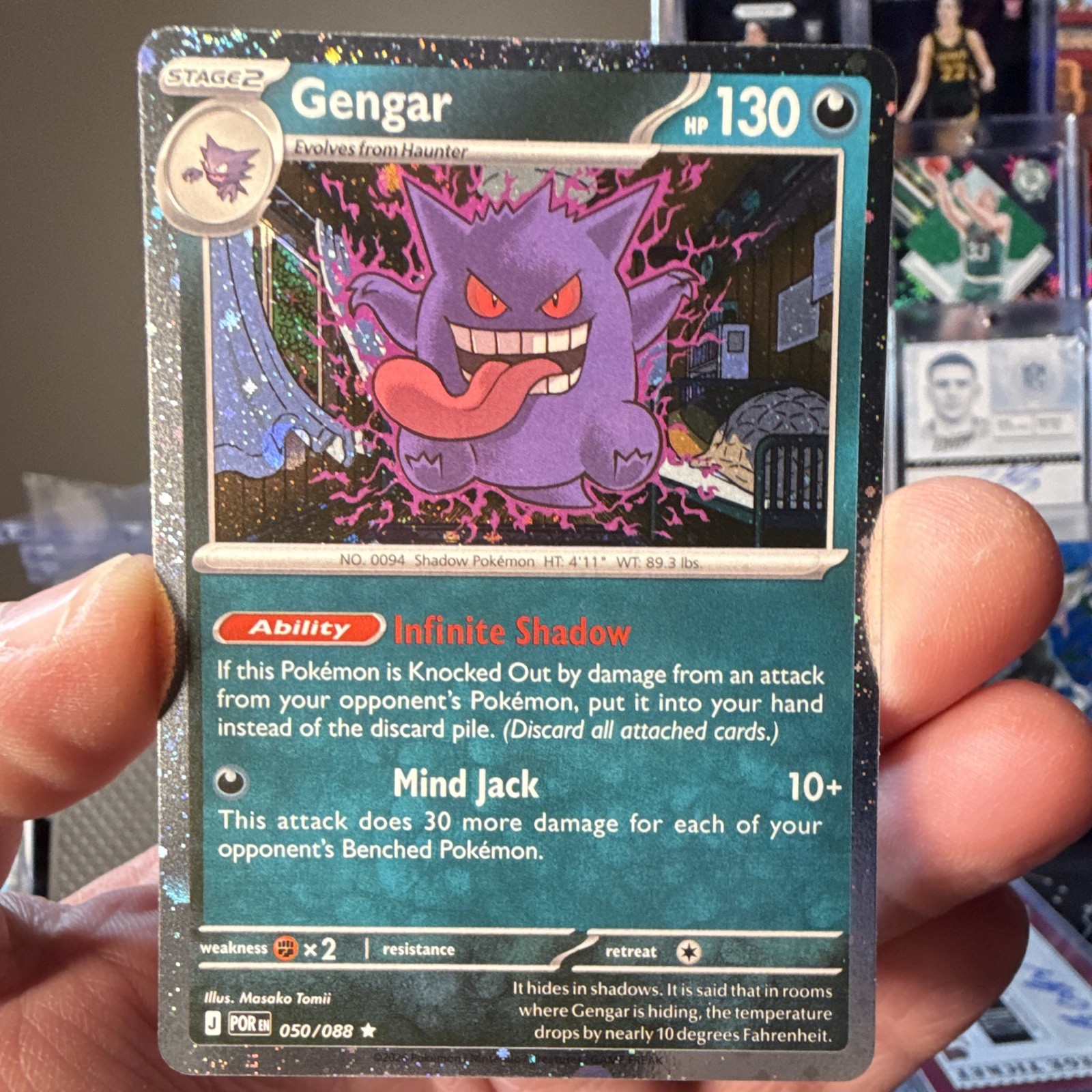 Gengar 050/088 Jungle Holo Rare 130 HP Stage 2 English - Wizards of the Coast