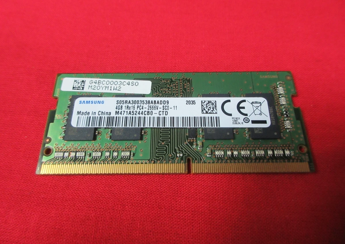Samsung DDR4 SDRAM 4 GB Capacity per Module Memory (RAM) for sale