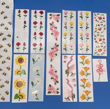 Mrs. Grossman's Stickers Flowers Roses Sunflowers Spring Summer Mix Nice Lot