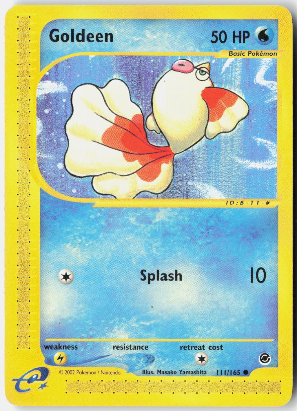 Goldeen 111/165 Common Expedition Base Set Pokemon Heavily Played