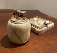 Vintage Accendino Posacenere In Marmo