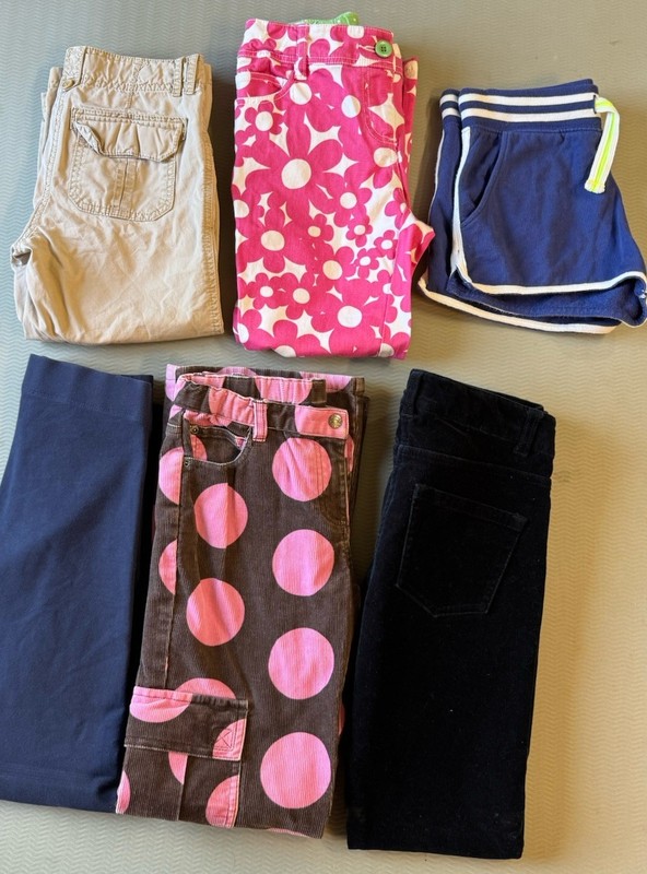 Mini Boden Girls Size 11/12 Lot Of 6 (Pants, Shorts And Capris) 