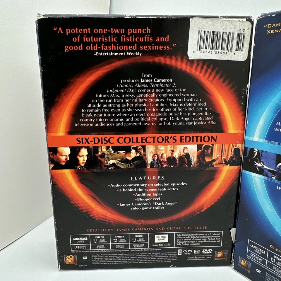 Dark Angel The Complete Series Temporadas 1-2 (2 Juegos de Caja) 12-DISC Colección Fuera de Stock Foto 3 de 4