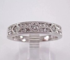 2Ct Round Cut Lab Created Diamond Pretty Wedding Band Ring 14k White Gold Plated