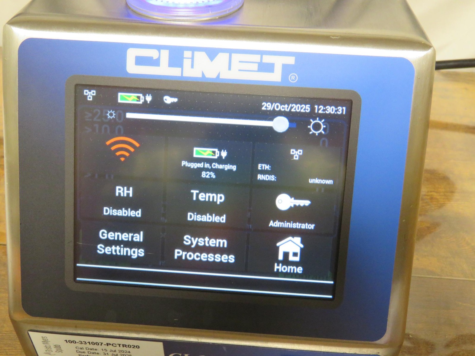2021 Climet CI-1070 Particle Counter 2024 Calibration w/ Admin Password, Manual